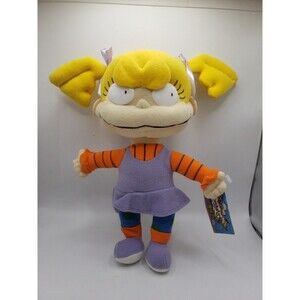 Vintage Nickelodeon Rugrats Angelica 8" Plush with Tags - 2001  Nanco